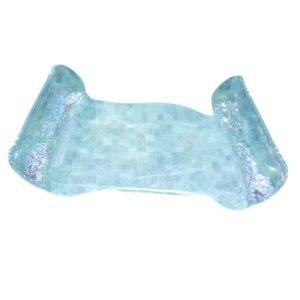 Csillámos vízi függőágy hálós átlátszó lebegő matrac 120 x 70