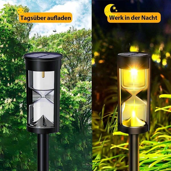 Időhomok napelemes leszúrható kerti lámpa 40cm - Image 6