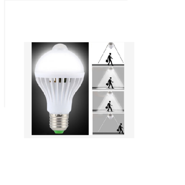 Testmozgást-érzékelő okos LED izzó 7 W - Image 5