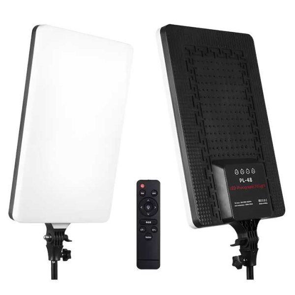 Stúdiófény Pro 50W PL-48 Proffeszionális állványos LED lámpa fényképezéshez, távirányítóval, 3200-5700K - Image 3