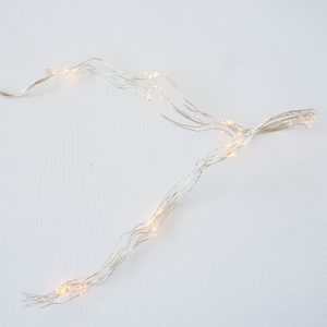 Elemes drótfényfűzér meleg fehér 3m