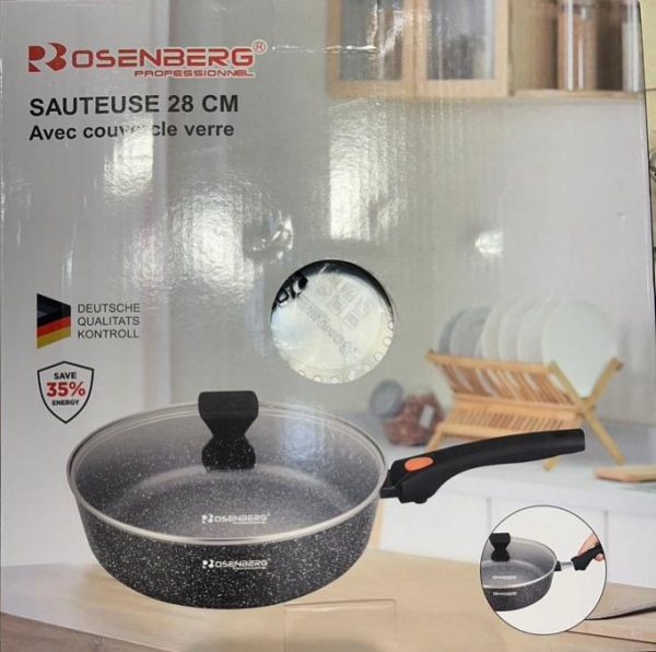 Rosenberg wok, levehető fogantyúval 32cm - Image 2