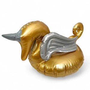 Felfújható arany unikornis pohár / ital tartó