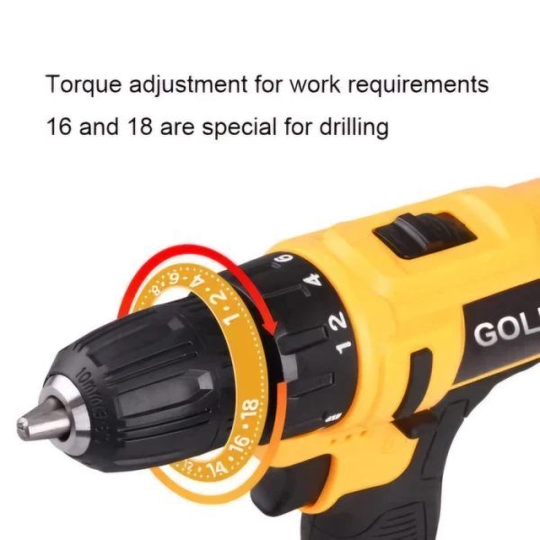 Hayami HA-1005 Csavarozó ,Fúrógép 28db kiegészítővel 2 akkus 36 V 1350 rpm - Image 4