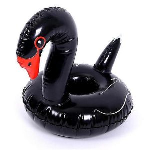 Felfújható ital /pohár tartó fekete hattyú , 18 × 18 cm
