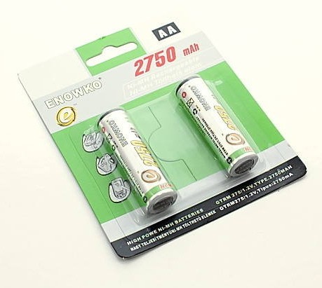 2 db. ENOWKO 2750 mAh újratölthető akkumulátor - Image 2