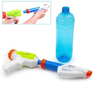 Újratölthető Pumpás Vízipisztoly – Bármilyen műanyag palackkal használható tartályként