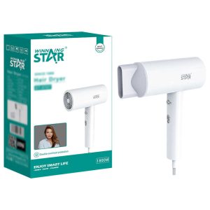 WINNING STAR ST-5707 Kompakt Hajszárító, 1800W, 2 Hő- és 2 Sebességfokozat, Hideglevegős Funkcióval