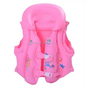 Mentőmellény gyermekeknek S méretben Testreszabott felfújható rózsaszín