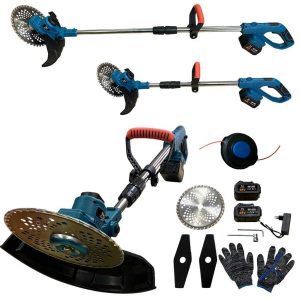 Mat-Rixx Professzionális Nagy Kapacitású (2x 5.0Ah) Akkumulátoros Fűkasza Damilfejjel