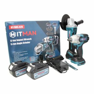 Hitman BBS-62X Akkumulátoros Kombi Készlet:125mm Sarokcsiszoló és 750Nm Ütvecsavarozó