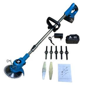 Supamaster SAT-2788 Elektromos fűkasza teleszkópos nyéllel, 2db akkumulátorral 15 részes