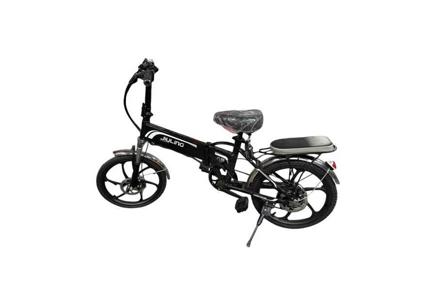 Jiuling összecsukható elektromos kerékpár , 7 sebességes , csomagtartóval , 350 W