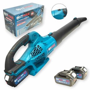 Hitman BLS-6444RS Akkumulátoros Lombfúvó, 98V – Brutális erő, 6 sebességfokozat, 2 akkumulátorral