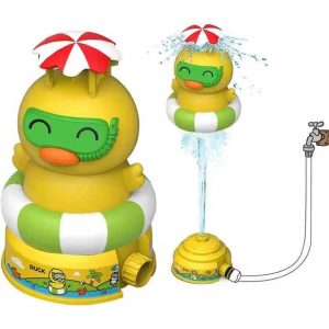 Kacsás Gyerek Szökőkút – Csapra csatlakoztatható, 360°-ban forgó vízsugárral