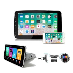 1Din Android 13 Autós fejegység 10.1" Stereo autórádió, AndroidAuto + CarPlay Tükörlink