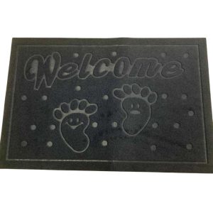 Welcome felíratú lábtörlő ,fekete színben , 58 × 39 cm