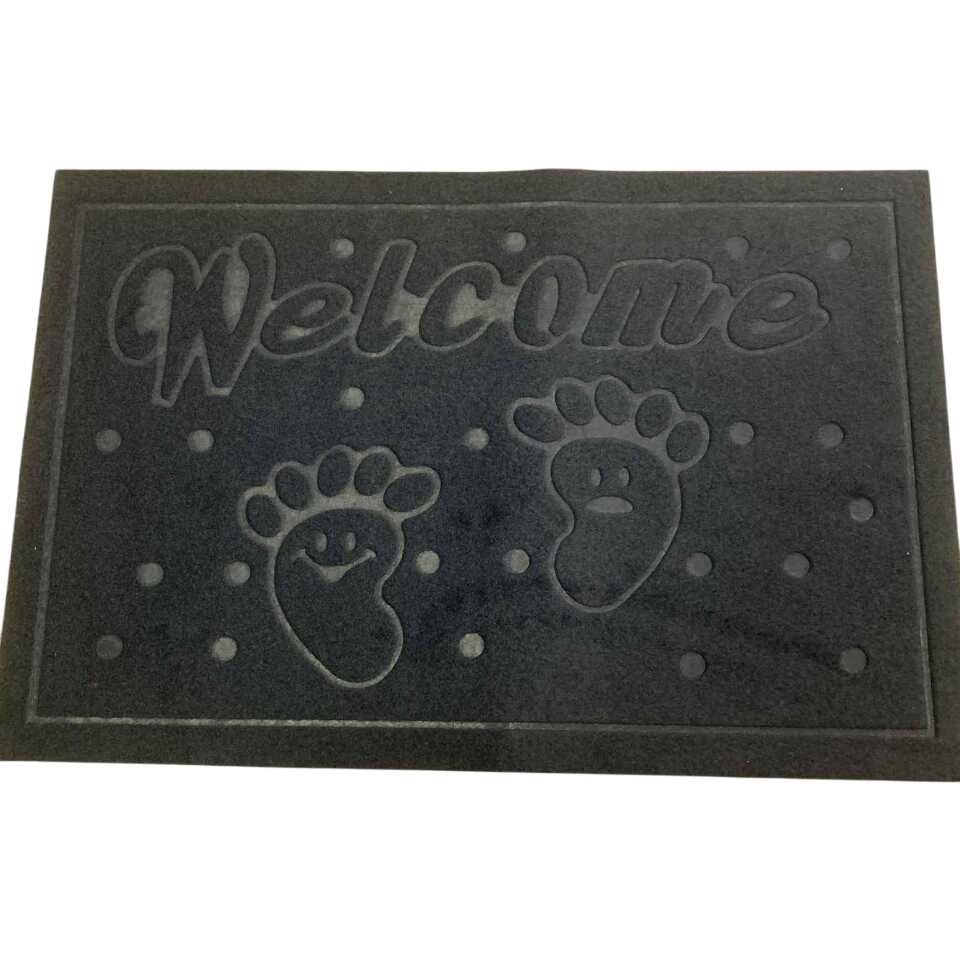 Welcome felíratú lábtörlő ,fekete színben , 58 × 39 cm