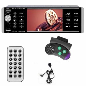 4.1 Hüvelykes Érintőképernyős Autós MP5 Lejátszó, 1DIN Fejegység: Bluetooth, USB-vel és Kormánykerék Vezérléssel