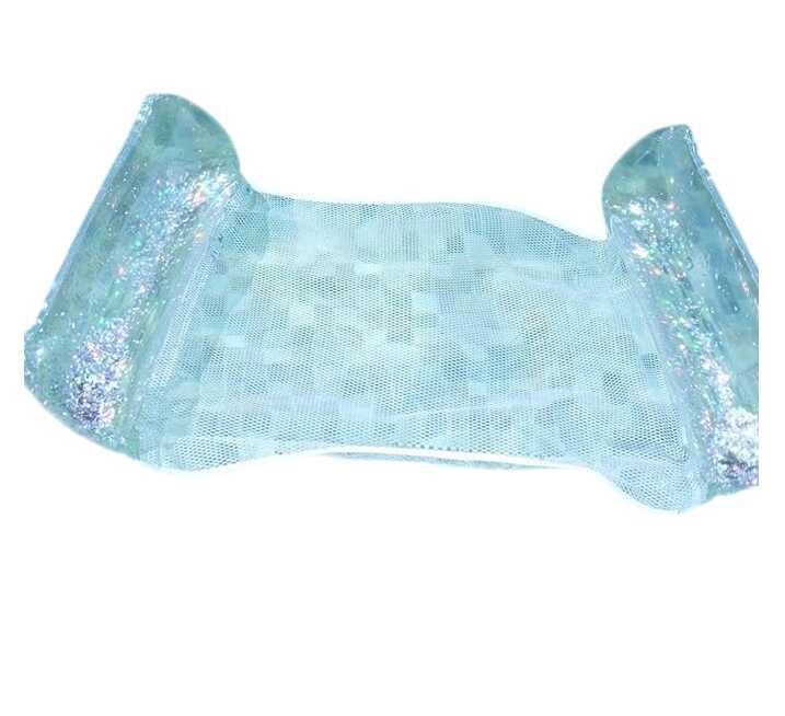 Hálós víziszék csillámos vízi pihenőszék vízifüggő ágy 120 x 60 cm