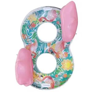 Óriás kétszemélyes úszógumi fejtámasszal 130 x 110 cm