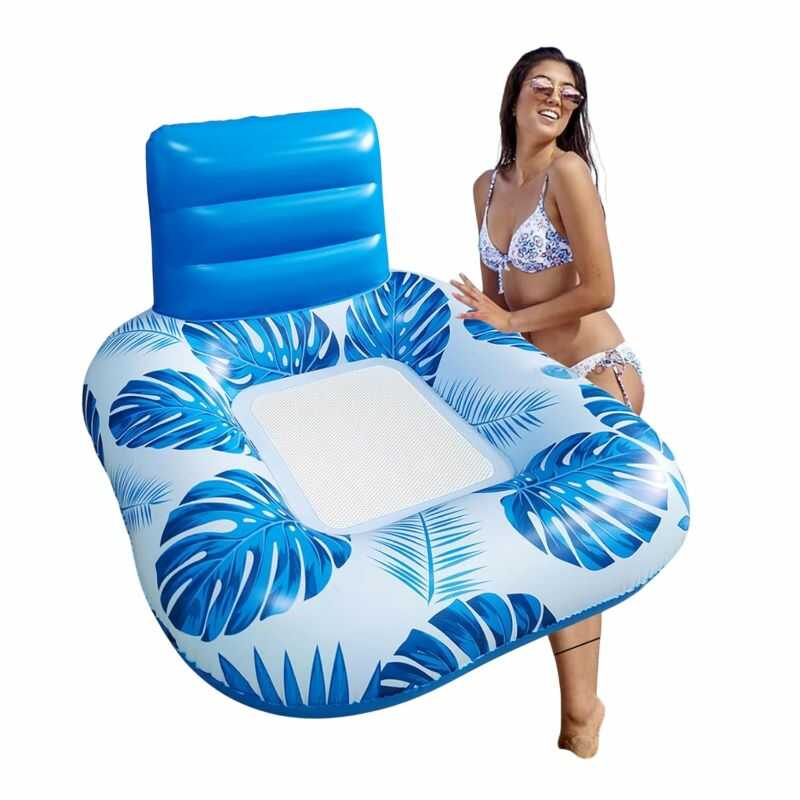 Medencefotel vizifotel trópus mintás középen hállós hát és fejtámasszal 100x90x60cm