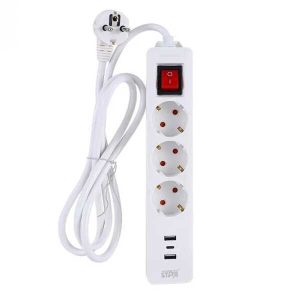 Winning Star kapcsolós elosztó 3 aljzattal, 2 usb és 1 type-c bemenettel , 3 m