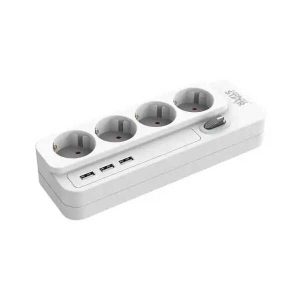 Winning Star ST-1024U hálozati kapcsolós elosztó ,4 aljzattal és 3 usb bemenettel