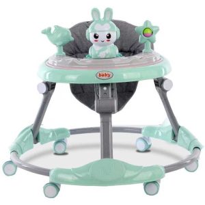 Bébi komp ,zenélő , 6 db forgatható kerékkel , összecsukható , 6 hónapos kortól , 72x72x13