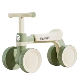 Squirrel kisgyermek futóbicikli , 4 kerekű, 3 éves korig , zöld színben