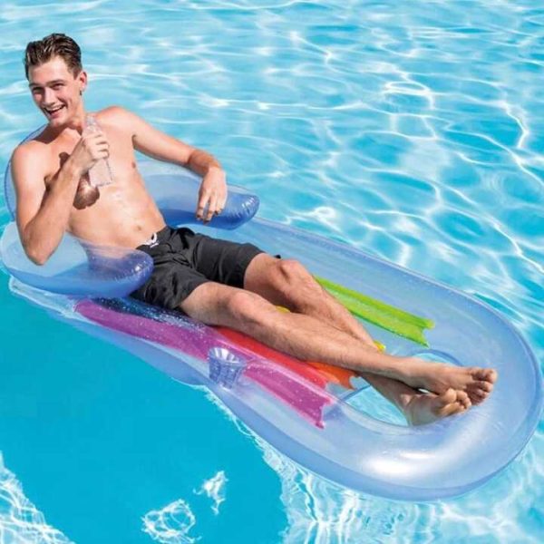 Intex Felfújható matrac kartámasszal ,háttámlával és pohártartóval , 180 cm × 86 cm - Image 2