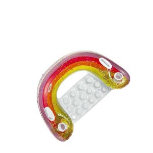 Felfújható szivárvány fotel kapaszkodóval és 2 italtartóval ,