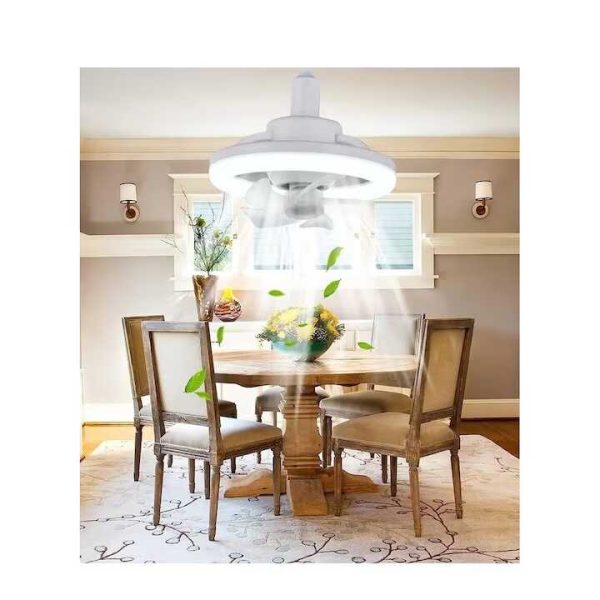 Mennyezeti ventilátor led lámpával , E27 csatlakozás , távirányítóval , 60 W - Image 2