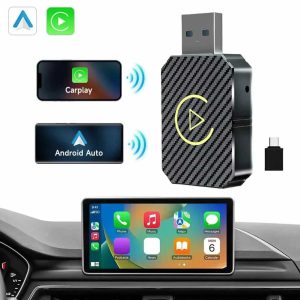 Vezeték Nélküli Autós Kapcsolat CarPlay & AndroidAuto alapú fejegységekhez, Bluetooth USB Adapter