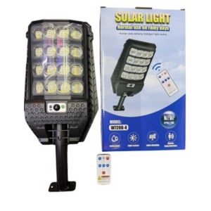 W7208-4 Napelemes Utcai Lámpa Távirányítóval és Konzollal 3W