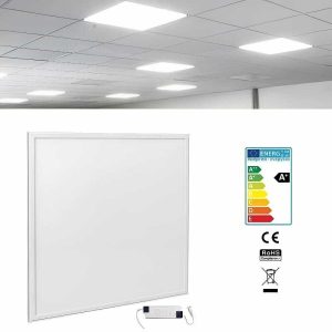LED (SMD3030) Panelfény (60x60 cm) - Mennyezeti Világítás 6500K, 48W, 4320Lm