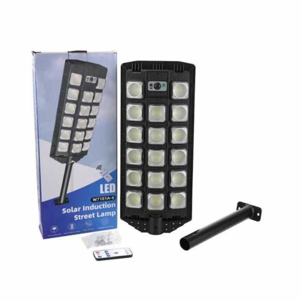 W7101A-6 Napelemes fali lámpa mozgásérzékelővel és távirányítóval + konzol