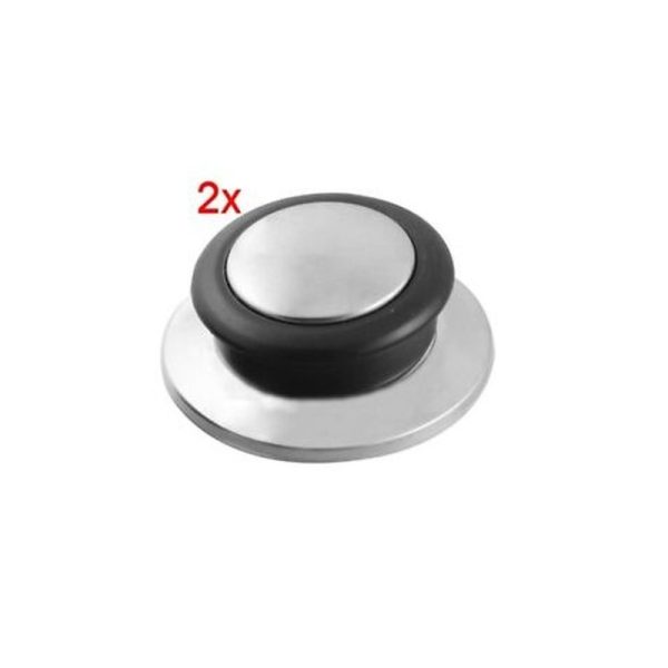 Krómozott fedő gomb 2db-os - Image 2
