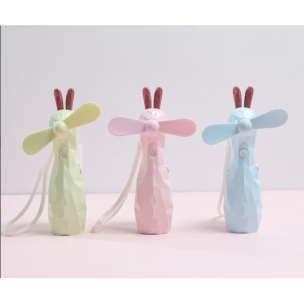 Mini Ventilátor vízpermetes USB kábellel tölthető, 50ml tartállyal - Image 2