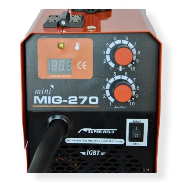 Haina MIG-270 Kombi Hegesztőgép 270A, 3-az-1-ben, porbeles/MMA/MIG - Image 2