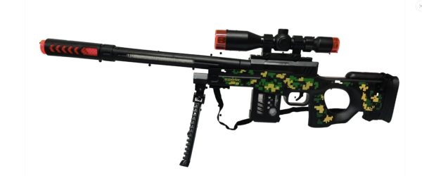 Elektromos játék sniper fény és hang hatásokkal és vibrálással