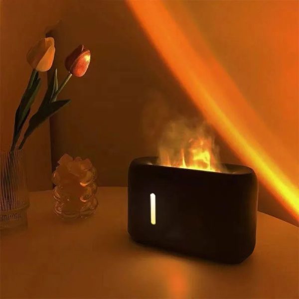 KJR-191 Aroma diffúzor, elektromos párologtató,14 W, láng szimuláló, távirányítóval - Image 3