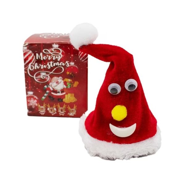 Éneklő és táncoló mini mikulás sapka , 15 cm - Image 2