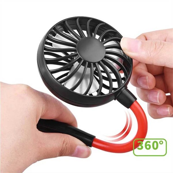 BY-F1 Flexibilis nyakba akasztható ventilátor USB kábellel 180g - Image 4