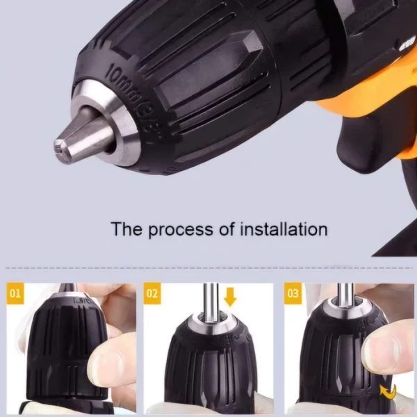 Hayami HA-1005 Csavarozó ,Fúrógép 28db kiegészítővel 2 akkus 36 V 1350 rpm - Image 2