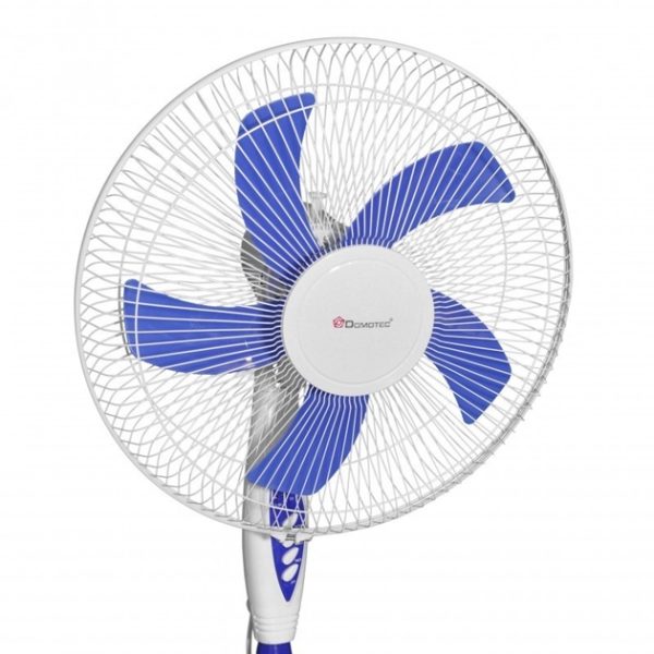 Domotec ms-1621 Fehér álló ventilátor 5db kék lapáttal 40W, távirányítóval vezérelhető - Image 3