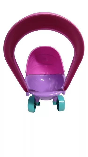 Műanyag játék babakocsi , 41x30x44cm lila-pink - Image 3