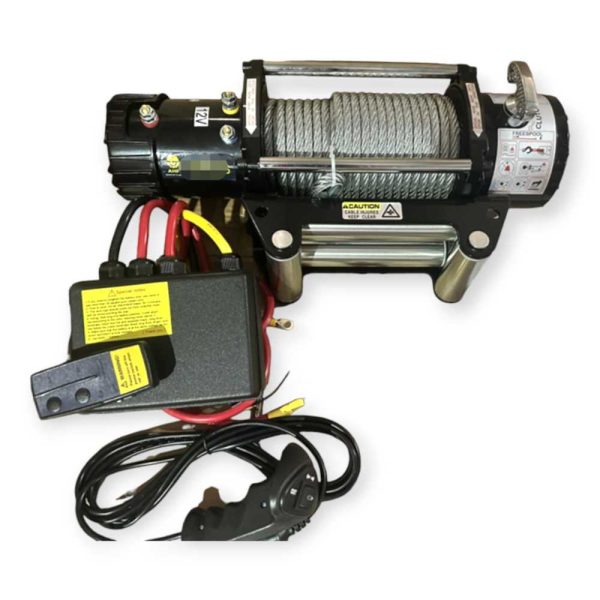 Haina WCX-2418Pro 12V Elektromos Csörlő – 5500 kg Teherbírás, Vezetékes és Vezeték Nélküli Irányítás - Image 2
