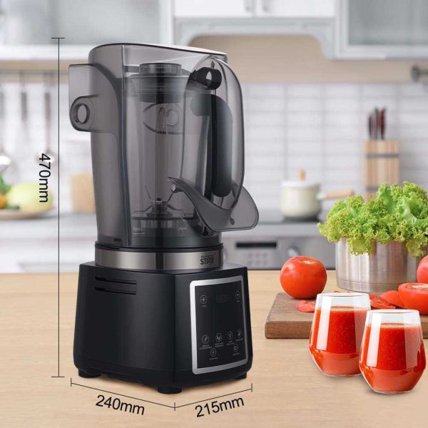 WINNING STAR ST-5905 Csendes, Nagy Sebességű Turmixgép – 4.5L, 800W, Fekete - Image 2