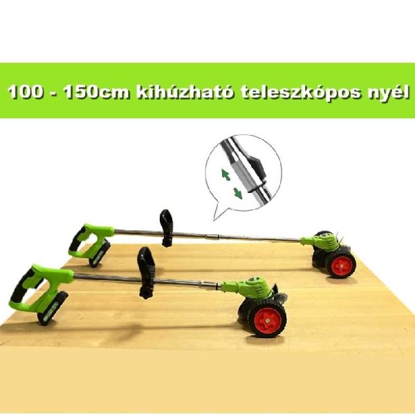16 Részes Kerekes Akkumulátoros Fűkasza és Szegélynyíró Szett – 3 Akkumulátorral - Image 2